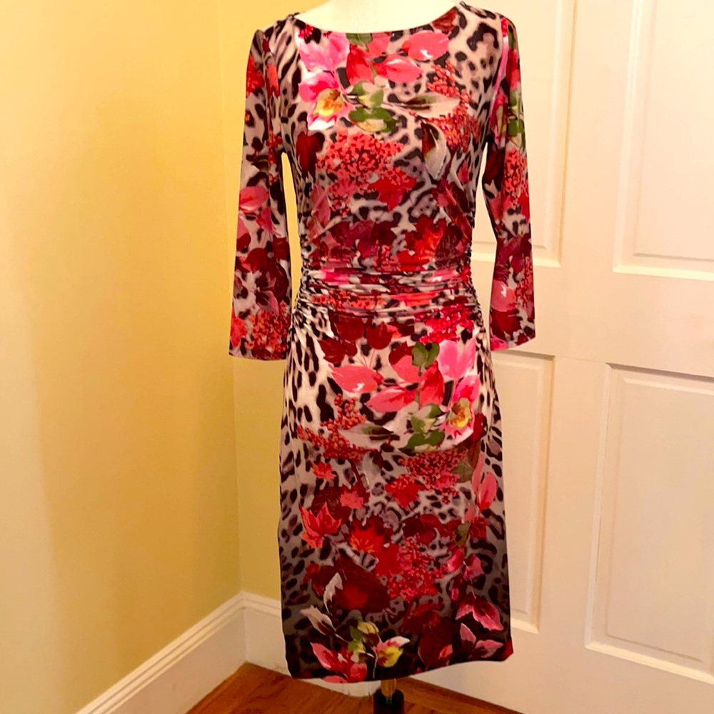 Beautiful autumn fall leopard  colors dress